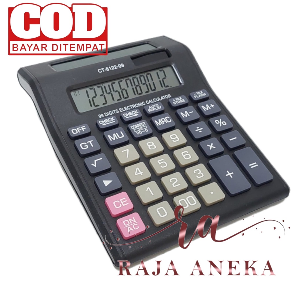 

Kalkulator Calculator CITIZEN 8122 2 Layar Kalkulator Hitung Kalkulator Check 12 Digit LCD Ukuran Besar Murah CT 8122