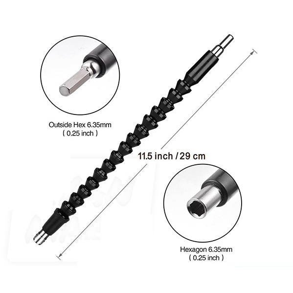 Kunci T set Obeng fleksibel Flexible Drill Extension Sambungan Obeng Palu sambungan mata bor SET