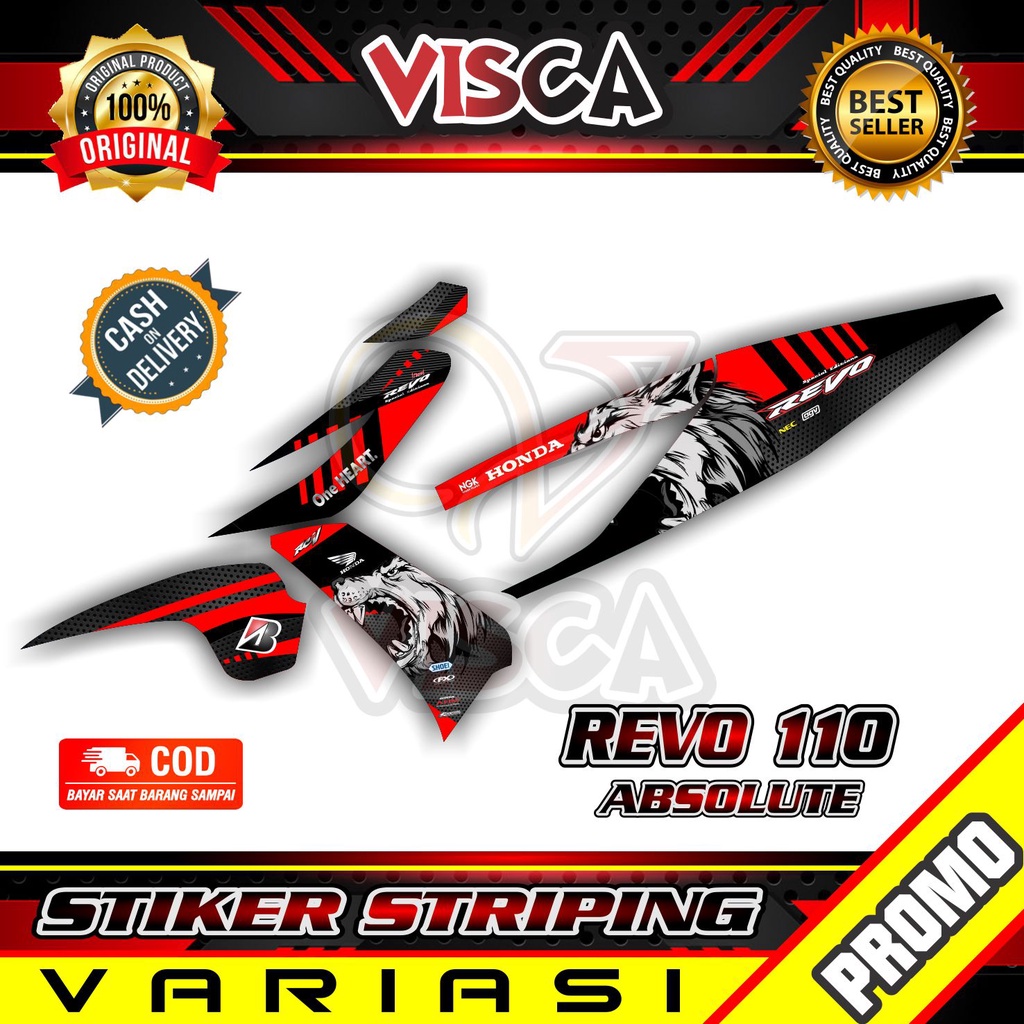 Striping Revo Absolute - Sticker Striping Variasi Lis Revo Absolute - Striping Hologram Revo Absolut