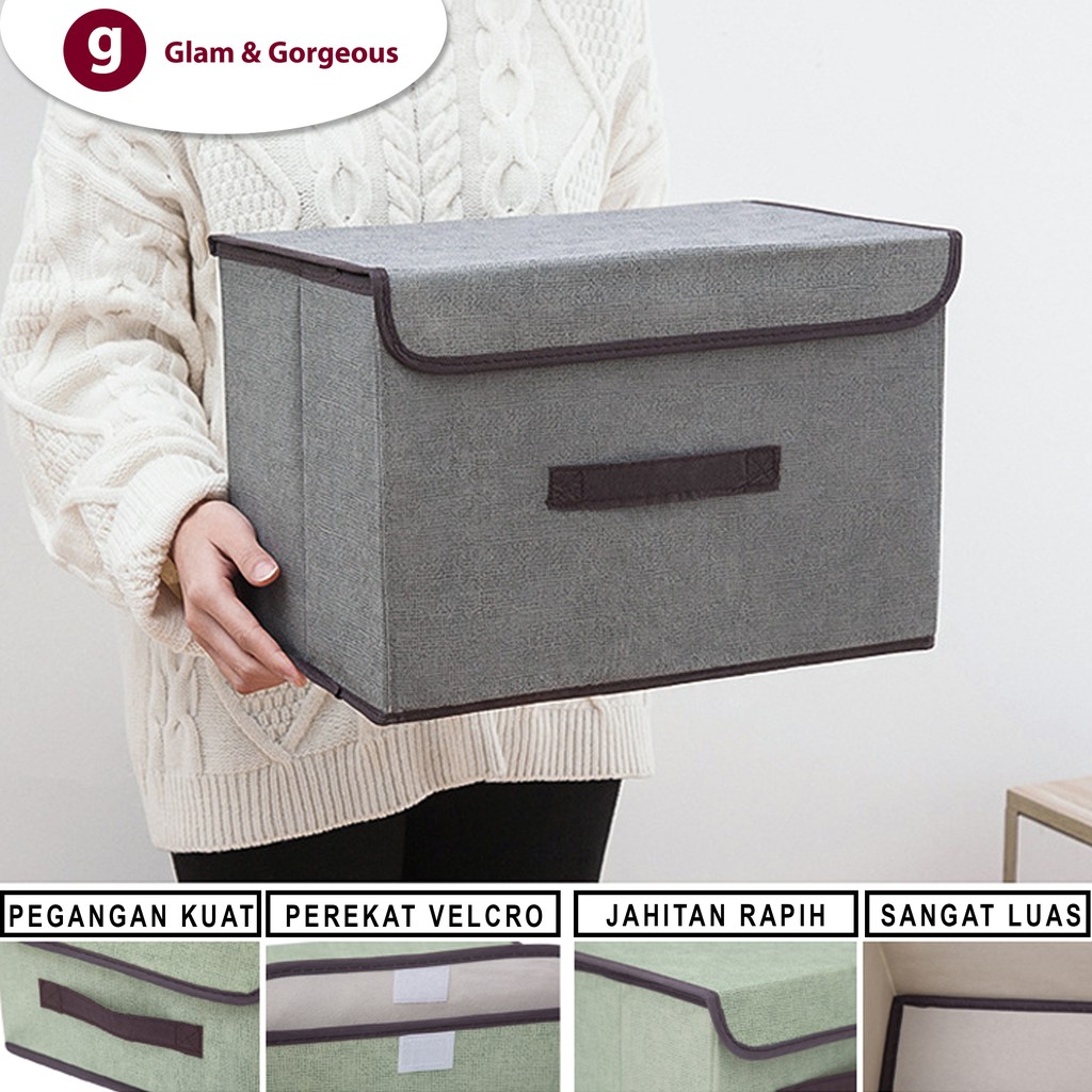 Box Organizer 2 in 1 Colour Storage Box Tempat Penyimpanan (1pc dpt 2box) SBS003