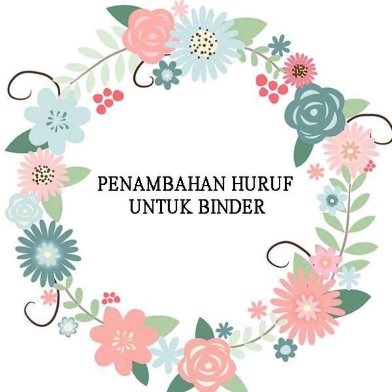 

PENAMBAHAN HURUF UNTUK BINDER
