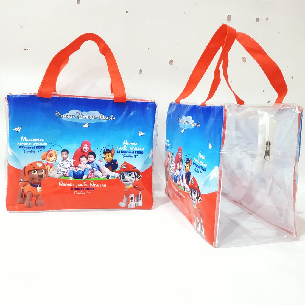 

Tas Souvenir Ulang Tahun / Tas Souvenir / Tas resleting mika / souvenir ultah / Goodie bag