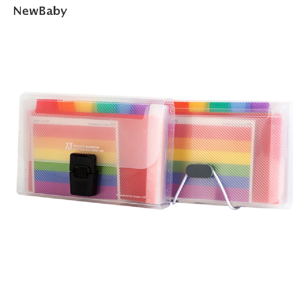 Newbaby File Folder Organizer Portable 13 Slot Ukuran A6 Untuk Tempat Penyimpanan Dokumen