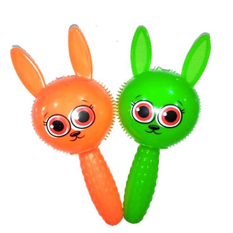 TBOSS Rubber Stick Toy Mainan Bayi &amp; Anak Kelinci LED Hand Stick 5.0