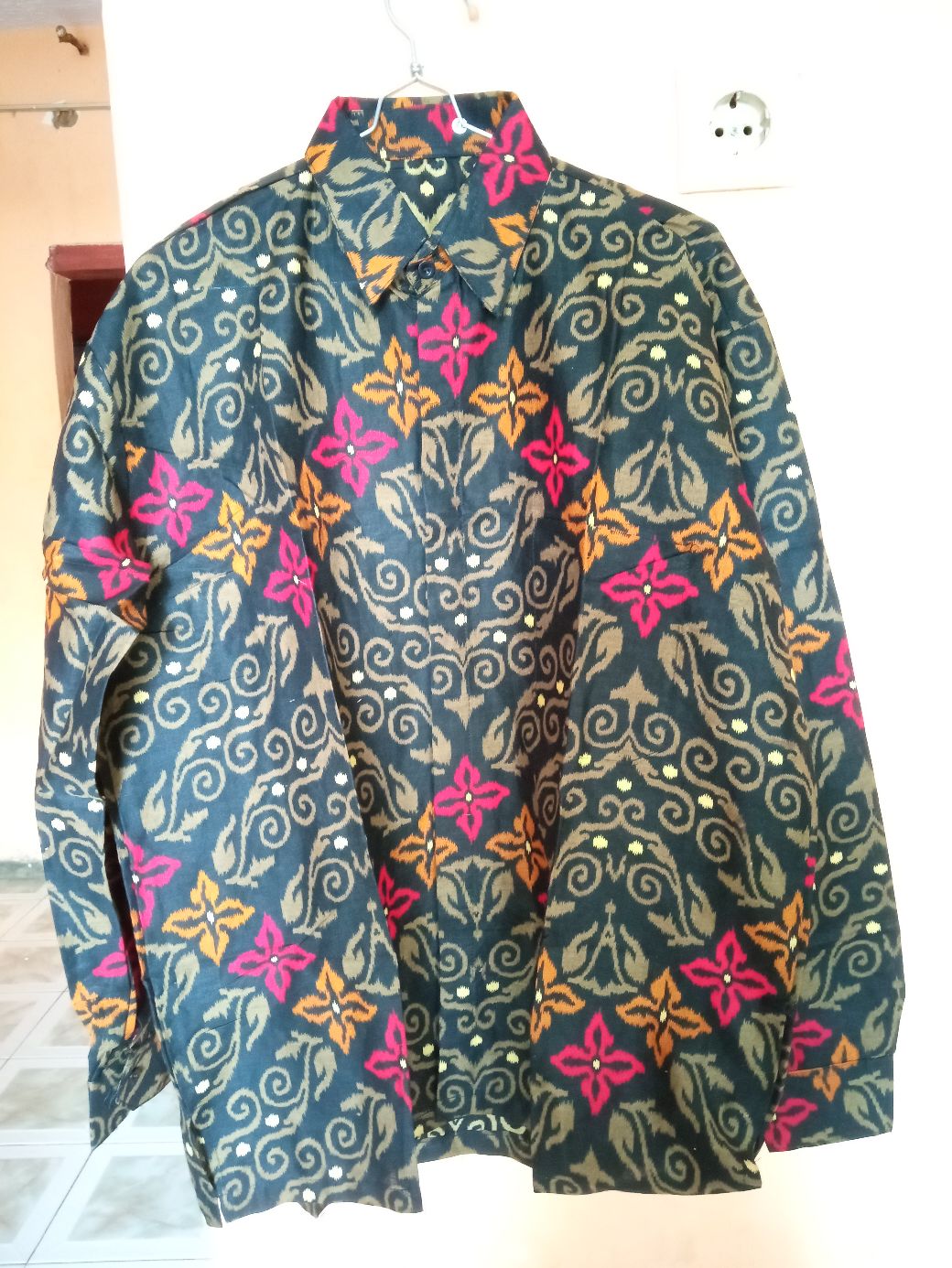 Kemeja Batik Pria Lengan Panjang M L Xl Xxl