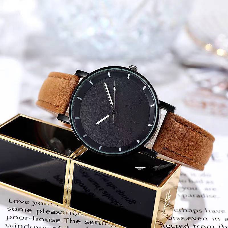 [Bayar Di Tempat] Jam Tangan Wanita Quartz Fashion Analog Strap Pu Leather Import