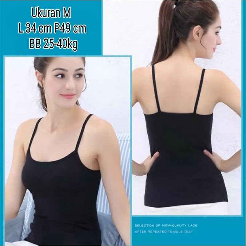 Baju Tengtop Kaos Dalam Buntung Inner Tank top Singlet Tali Besar