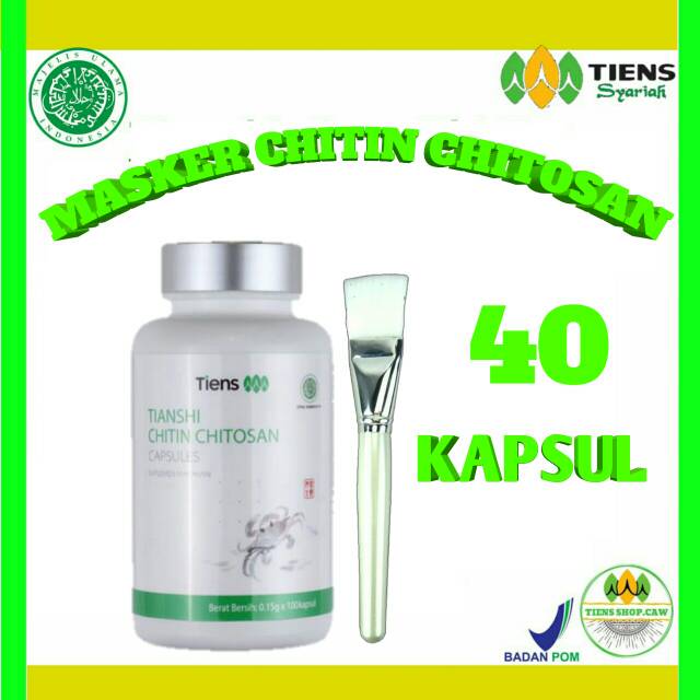 Masker Chitin Chitosan Original Tiens Syariah