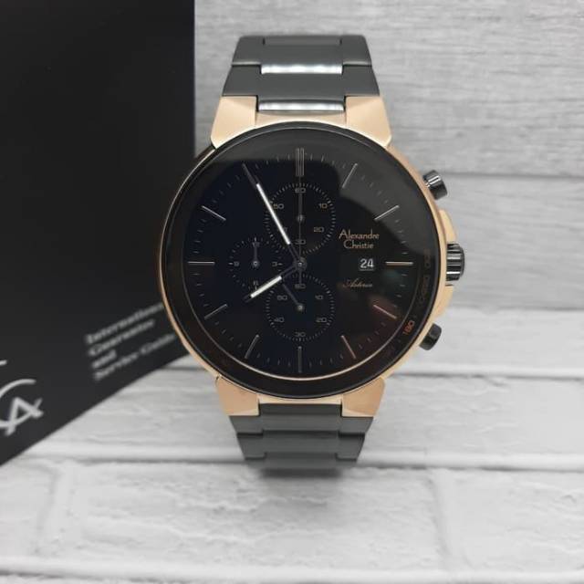ALEXANDRE CHRISTIE PRIA AC 6462 MC ORIGINAL ( BLACK ROSEGOLD )