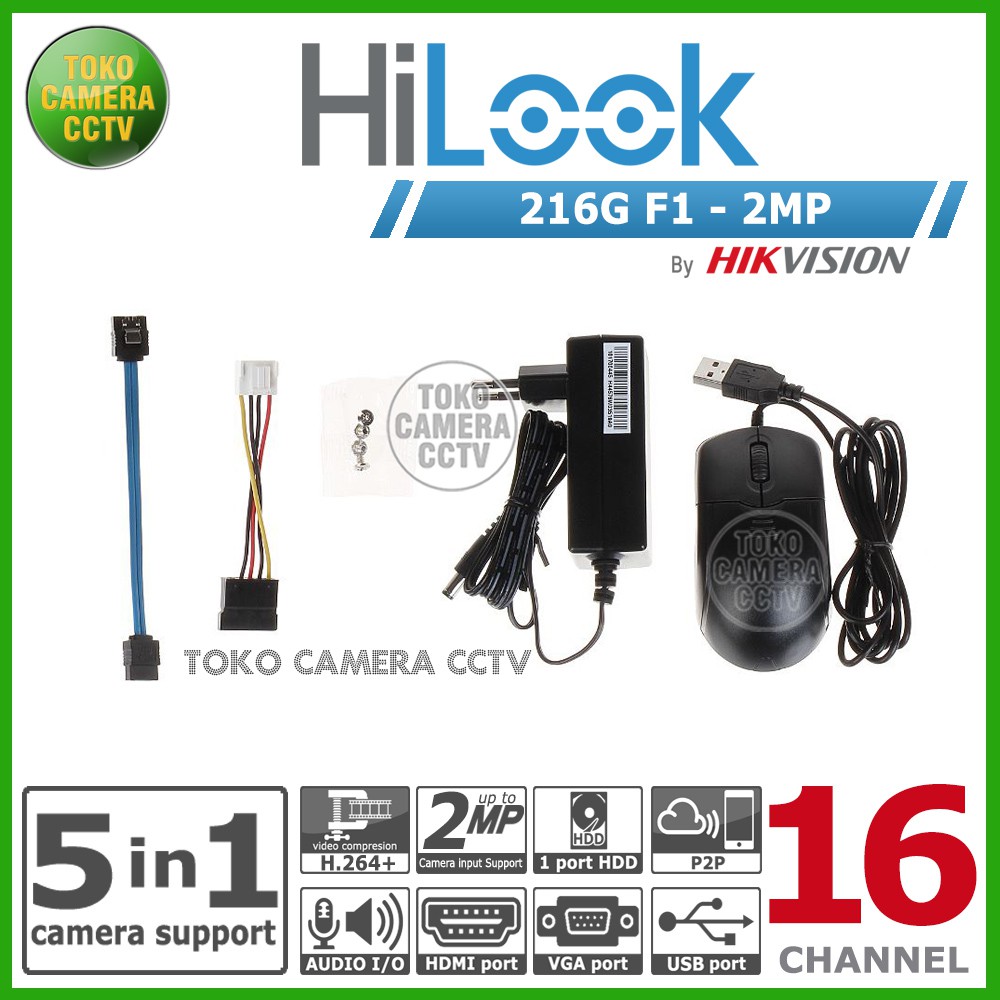 DVR HILOOK 216G M1 16CH 16 CHANNEL 2MP