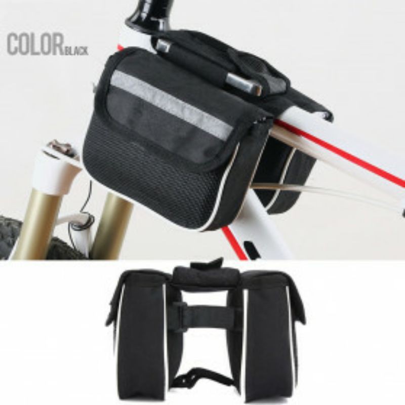 Mall Tas Perlengkapan Sepeda Mountain Bike Tube Bag Saddle Pack Merida Black