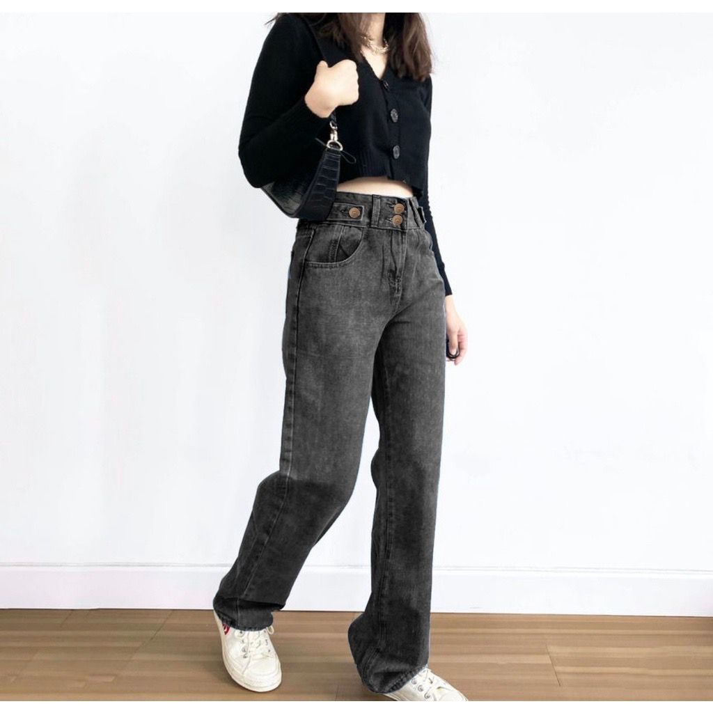 GFS LY 110 DOUBLE BUTTON HIGHWAIST JEANS