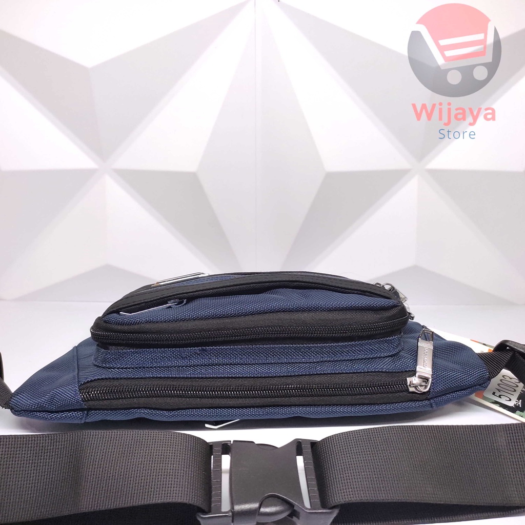 JINPAIDI Tas Selempang Pria yang Trendi dan Fungsional Waistbag Import Premium Quality