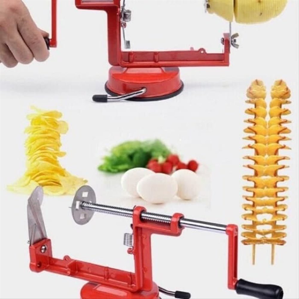 HOVELSHOP Spiral Potato Slicer Alat Pemotong Kentang