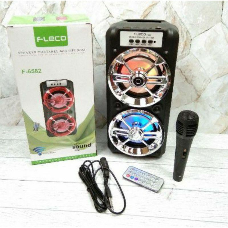 SPEAKER KARAOKE BLUETOOTH MIC FLECO F6582/F6582