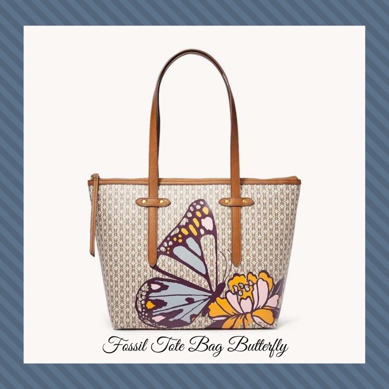Fossil Felicity Tote Bag Butterfly