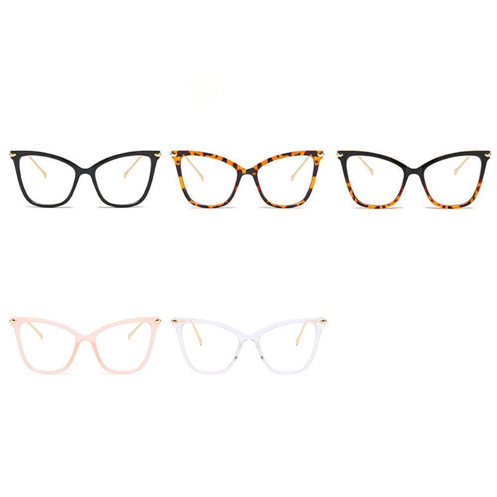 Mxbeauty Kacamata Cat Eye Spectacles Lensa Bening Transparan Kacamata Wanita Anti Blue Light Pria Eyeglasses Optical Glasses