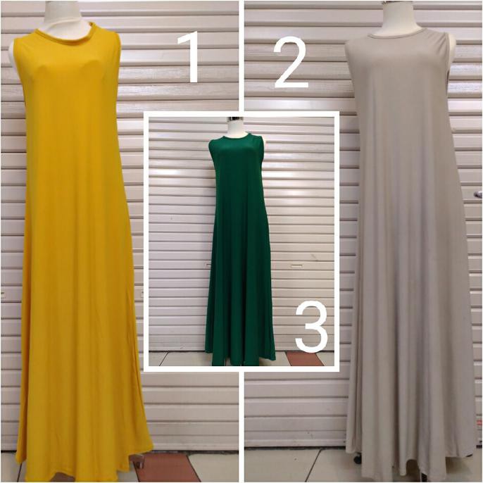 New Gamis Jersey Singlet Yukensi Haji Umroh Ika Fashion Tanah Abang Murah - Putih, All Size Harga