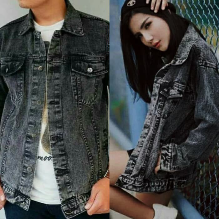 Jaket Jeans Oversize Unisex ( Pria &amp; Wanita )