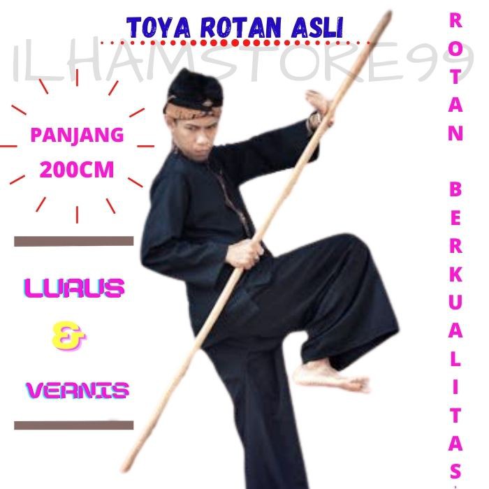 RB TOYA PENCAK SILAT - KAYU ROTAN - ROTAN KUNGFU - KAYU ROTAN ASLI - TOYA SILAT - TOYA WUSHU