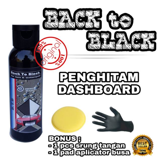 Back to black Penghitam pengkilap mobil dashboard plastik 