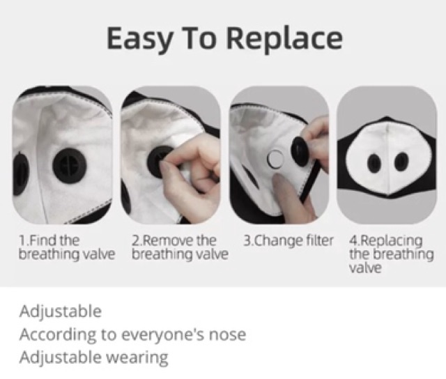 Masker Filter Import, cycling mask, X-Tiger Mask. 3 ply, safety, adem, nyaman buat olahraga Termurah-6