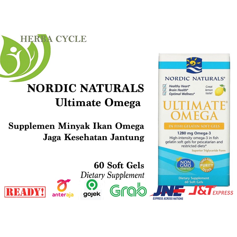 Ultimate Omega 1280mg 60Gel Omega Minyak Ikan Kesehatan Jantung ORIUSA