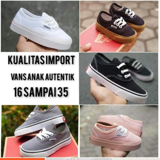 SEPATU ANAK AUTENTIC 16-35 SEPATU ANAK PEREMPUAN SEPATU ANAK LAKI LAKI SEPATU SNEAKER ANAK