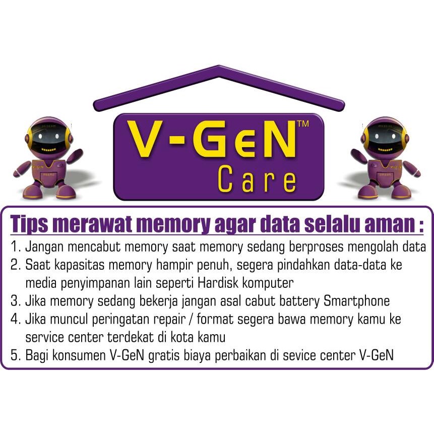 Memory Card Micro SD V-GEN 16 GB Class 10 Speed 100 MBPS Turbo Series