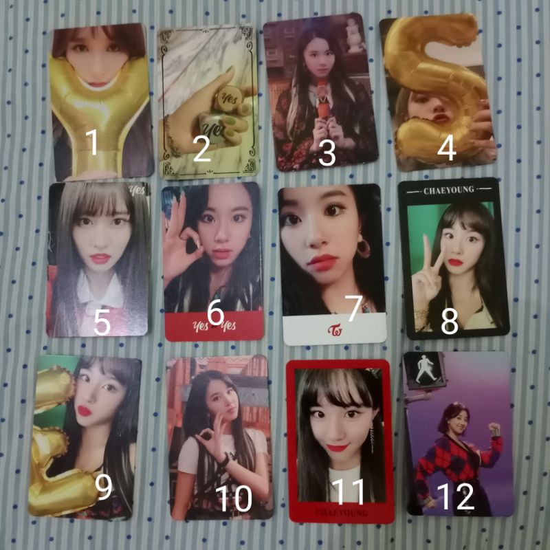 Photocard Twice Chaeyoung Mina Jeongyeon Jihyo Album Yes or Yes