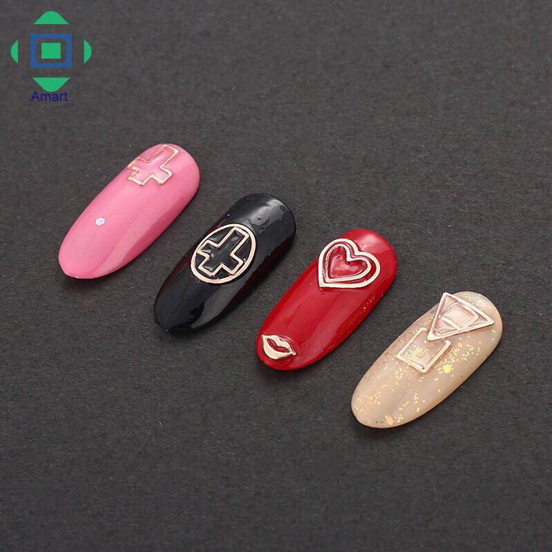 1 PAK HOLLOW untuk Dekorasi Manicure Nail Art Hiasan Kuku