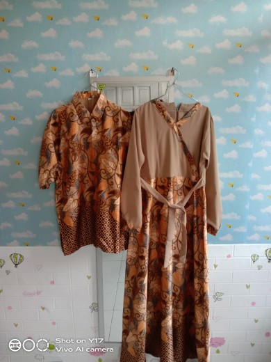 Gamis Batik Couple - Farda Couple Original Realpict