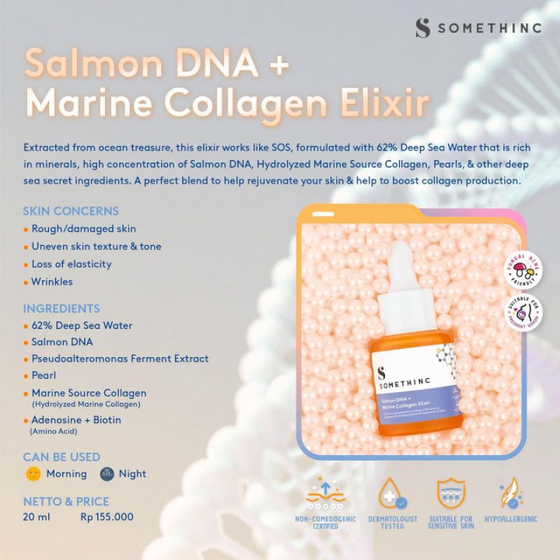 Somethinc Holygrail MultiPeptide Youth Elixir / Salmon DNA+Marine Collagen Elixir - LDA