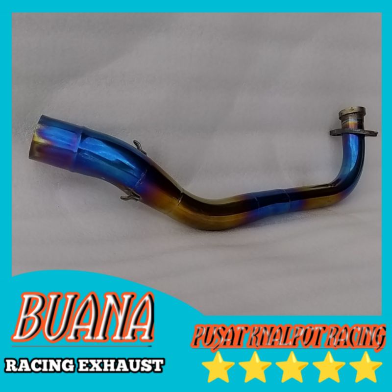 Jual Leher Pipa Knalpot Yamaha Aerox 155 Old V1 Lama Full Bending Rol Stainless Steel Shopee 1029