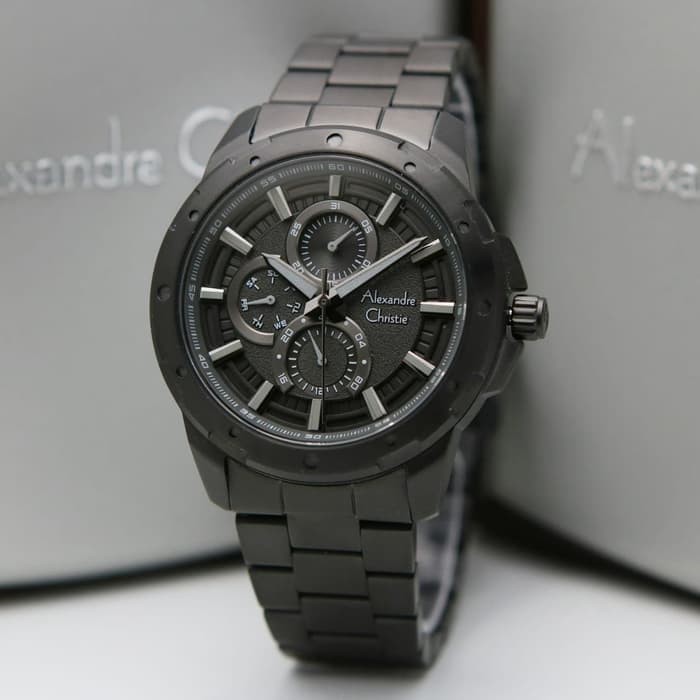 ALEXANDRE CHRISTIE AC 6538 PRIA FULL BLACK CHRONO ORIGINAL
