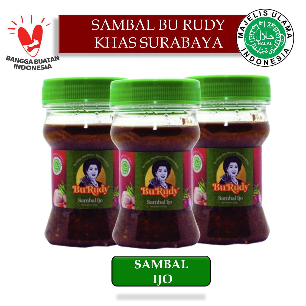 

Sambal Ijo Bu Rudy Paket Hemat 3Pcs