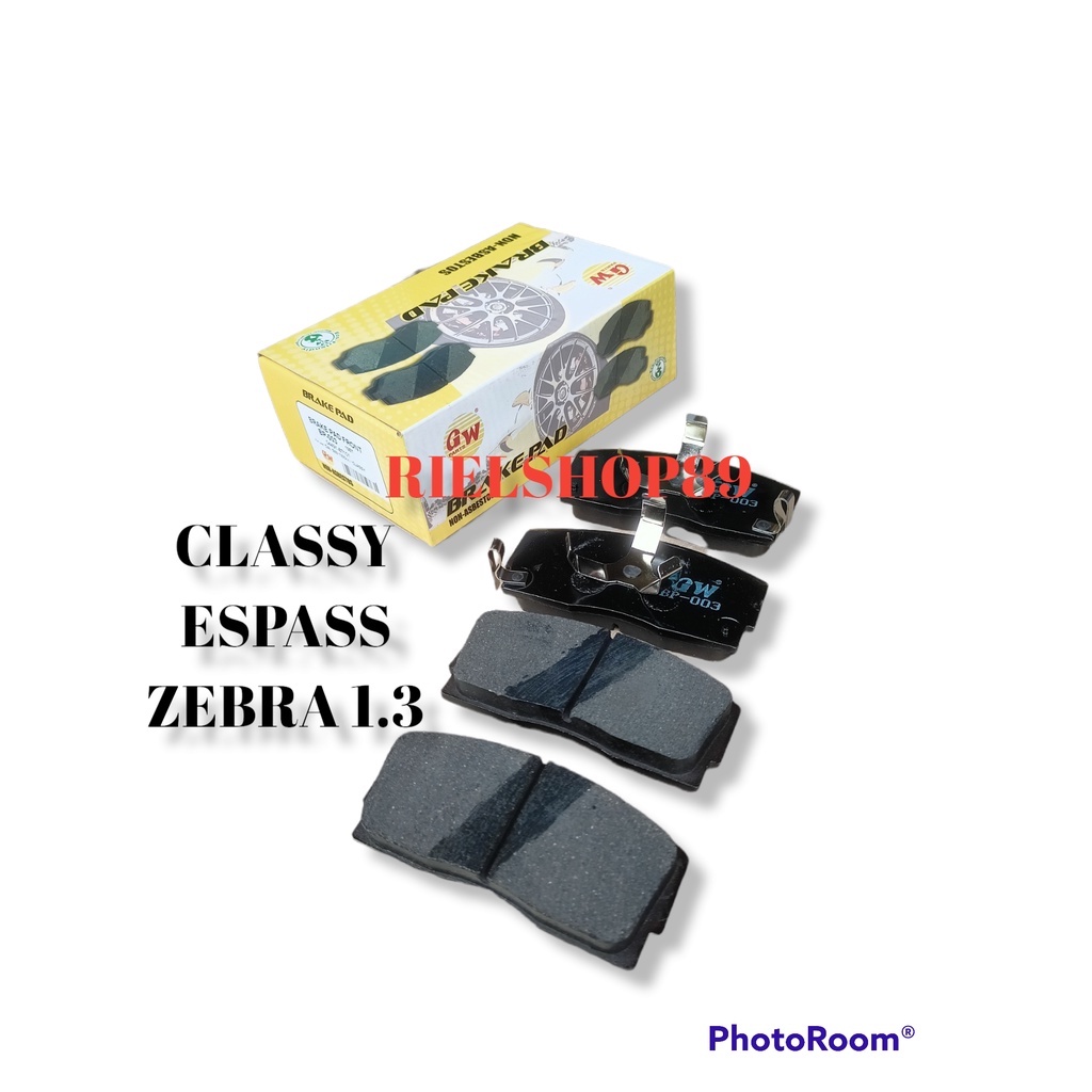 Kampas Rem Depan Brake Pad Classy Zebra Espass 1.3cc