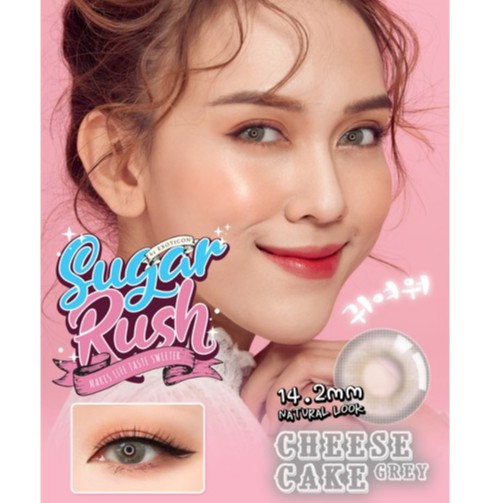 SOFTLENS DARLING NORMAL  BIG EYES 16MM BY X2 EXOTICON-SUGAR RUSH GREY