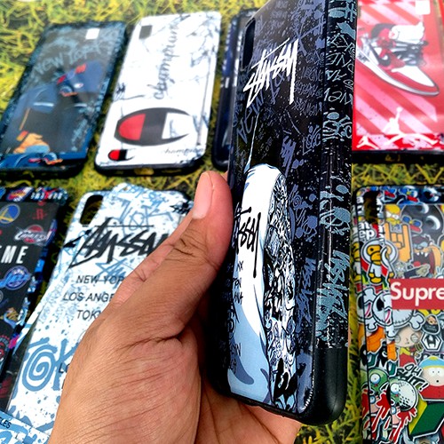 360 Fuze Glossy STREETWEAR Fullprint Samping + Tempered for Oppo/Xiaomi/Samsung/Vivo