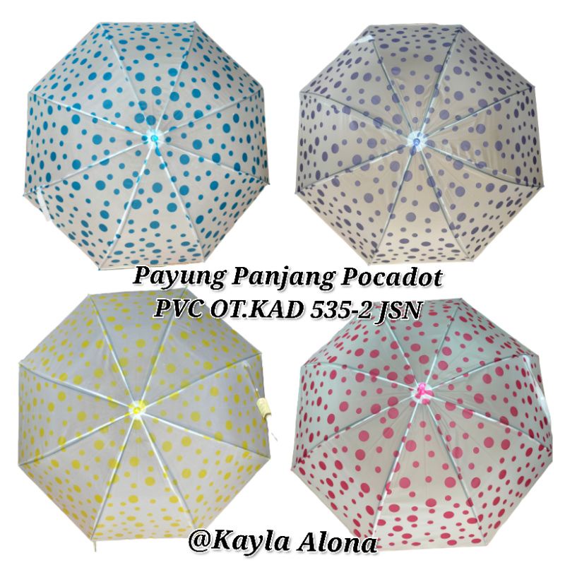 Payung 21&quot; PVC Tanggung Motif Polkadot