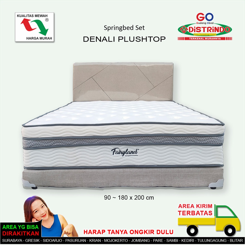 Springbed Fullset Divan Sandaran / Springbed Plushtop Pillowtop / Springbed Mewah