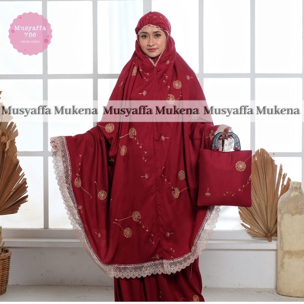 MUSYAFFA - Mukena Dewasa Lasercut Maudy 2in1