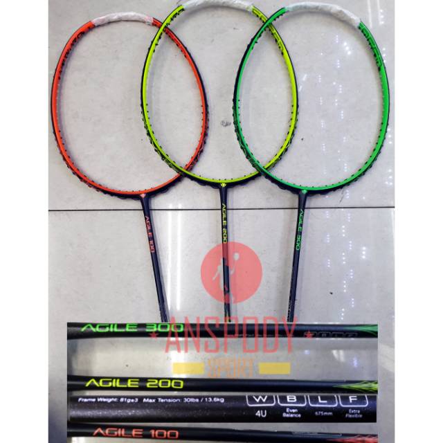 RAKET BADMINTON CARLTON AGILE 100/200/300