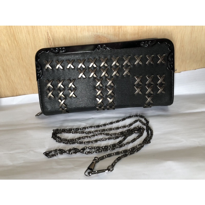 Dompet Clutch Sling Bag Wanita Termurah Include Rante Panjang Aksen XXXX Bagian Depan Real Pict