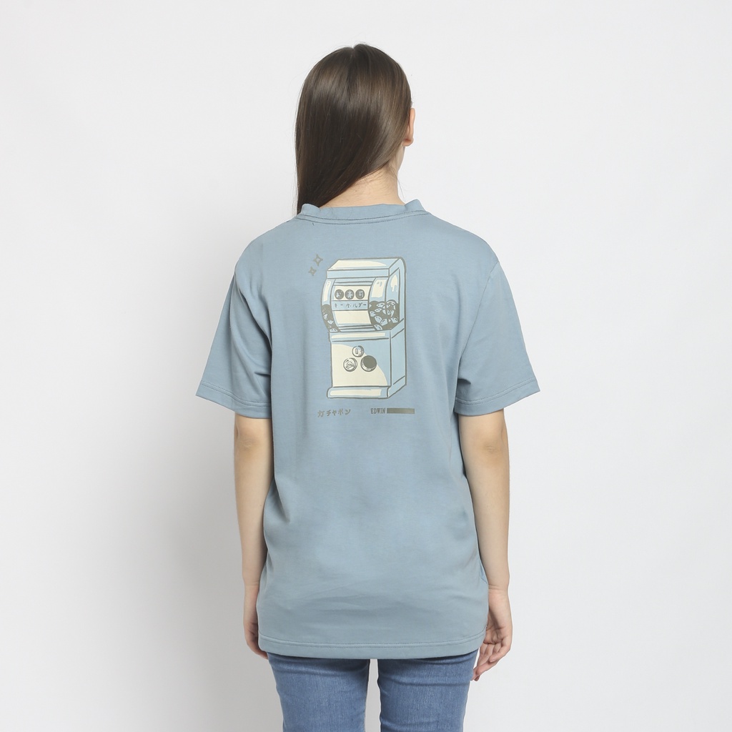 [HEMAT] T-SHIRT 7.0 GACHAPON BABY BLUE Kaos Casual Wanita Lengan Pendek SS - Baju Atasan Top Woman T