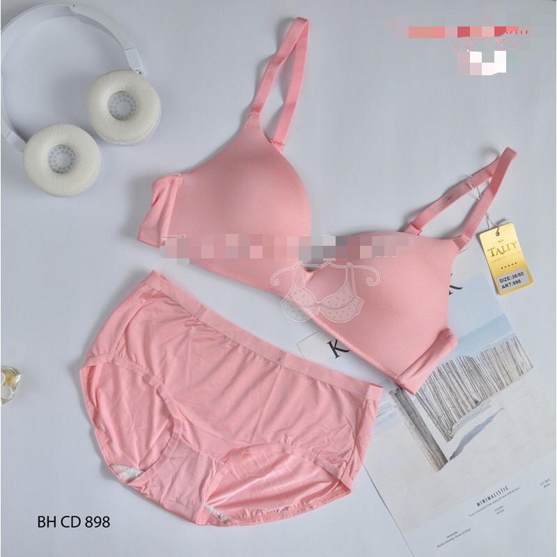 BH SET 898 TALLY TANPA KAWAT PUSH UP BRA 1 SET BRA TALLY SEAMLESS BHAN LICIN NON KAWAT - BH SET TALLY - BAHAN LEMBUT - ARA98STORE