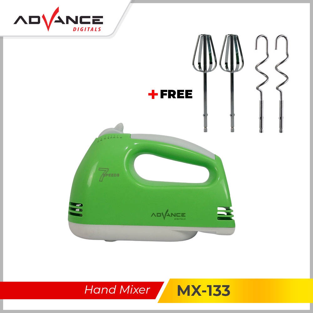 【Garansi 1 Tahun】Advance MX-133 Hand Mixer 7 Speed 100 Watt Hand Mixer Tangan Pengaduk Adonan 100% Ori