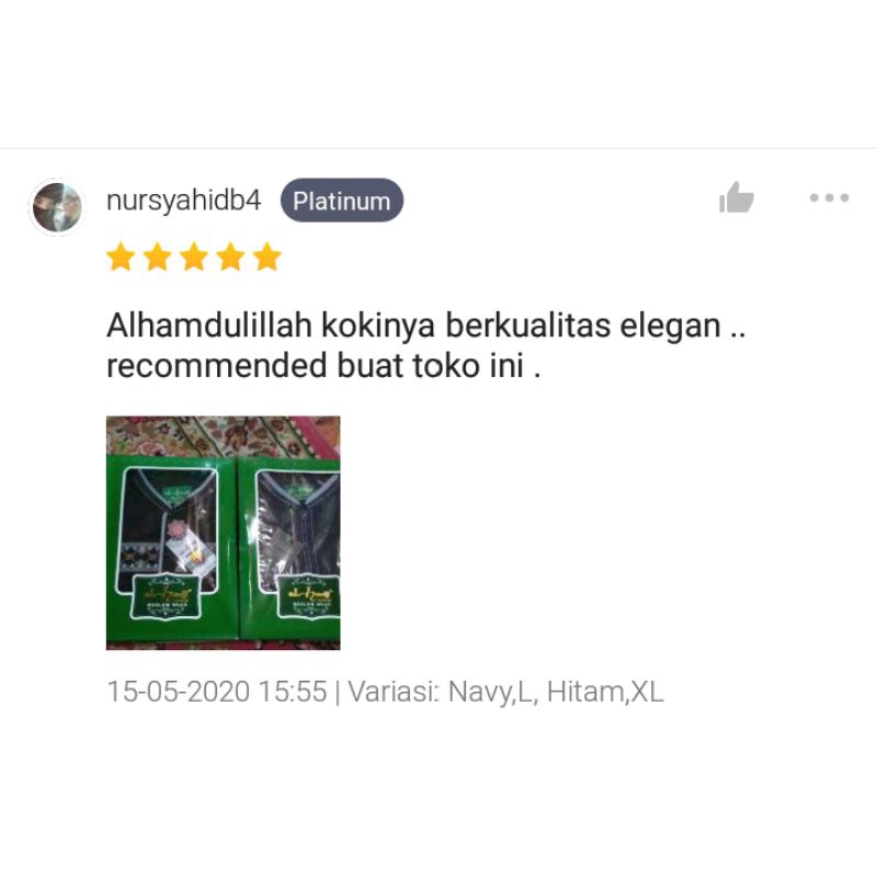 BAJU KOKO DEWASA AL-HADJ LENGAN PENDEK