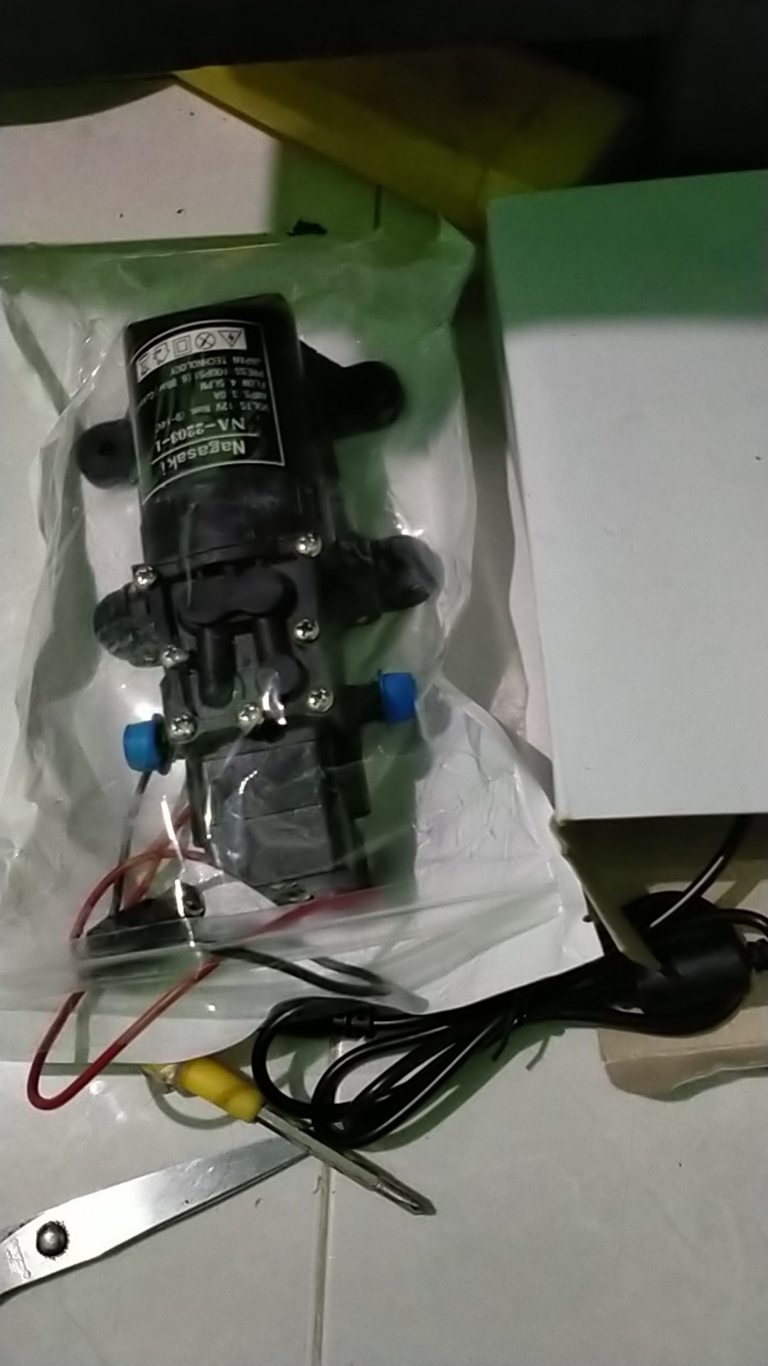 {cod} Original Paket Dinamo + Adaptor 12v 5a Nagasaki 100 Psi 4,5 Lpm, Pompa Cuci Motor / Mobil