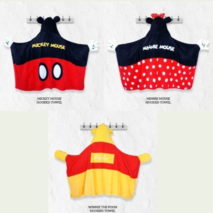 Handuk Topi Bayi Anak Little Palmerhaus Hooded Baby Towel Disney